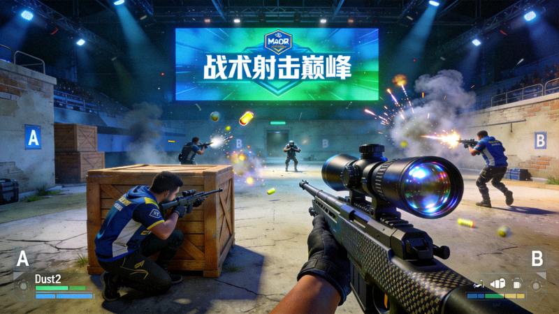 CS:GO Major锦标赛激烈对战画面 - 战术射击巅峰