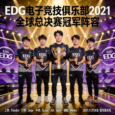 EDG电子竞技俱乐部冠军阵容 - 2021全球总决赛冠军