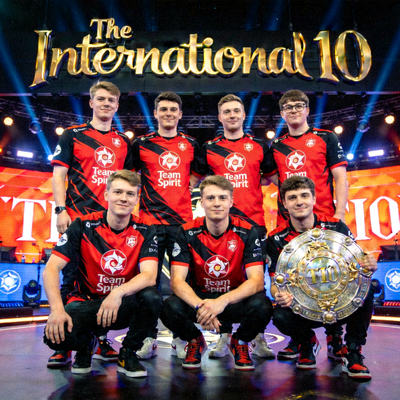 Team Spirit DOTA2战队选手合影 - TI10冠军